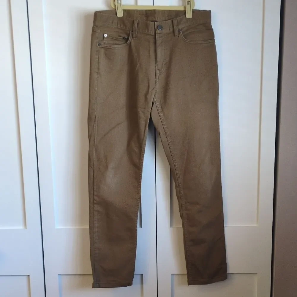 Banana Republic Traveler Pants Light Toffee Athletic Taper Fit 32x30